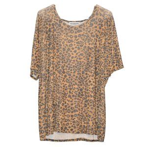 Leopard stretch blouse